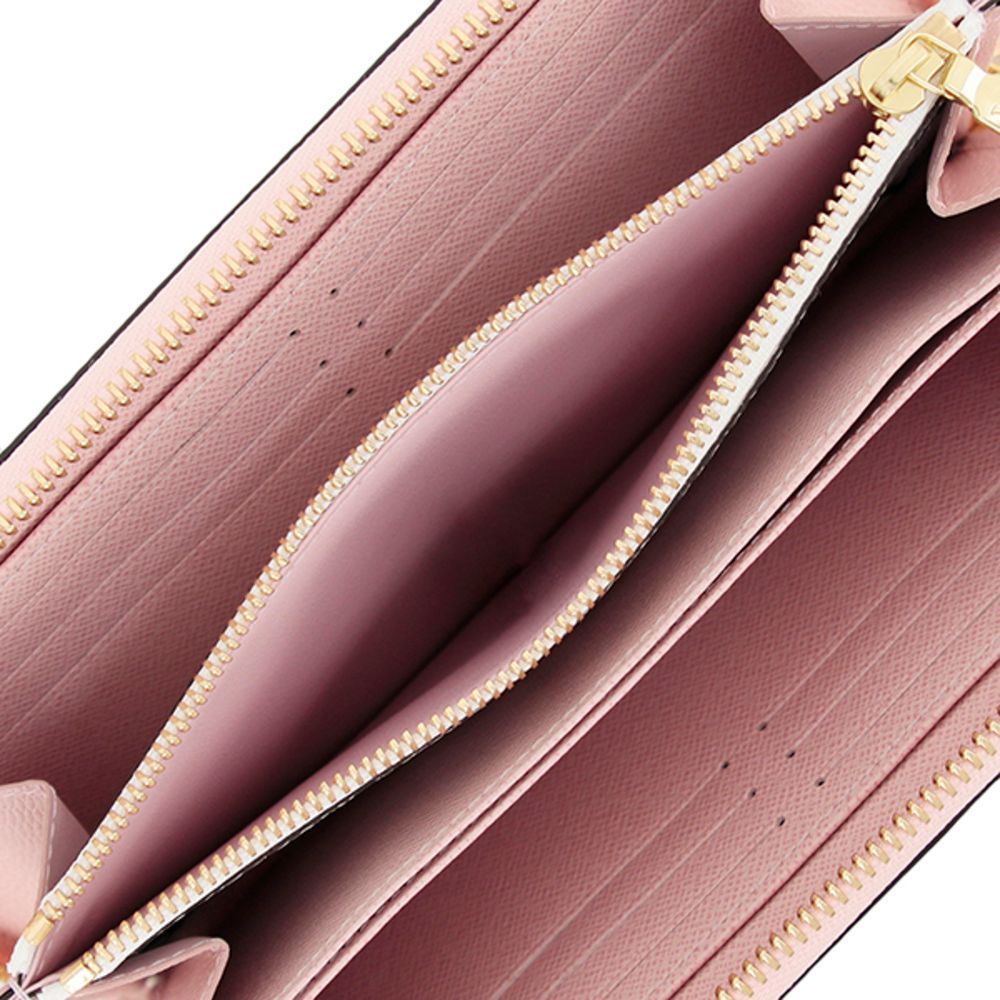 Zippy Wallet Round Zipper Monogram Giant Leather Pink White LV Long Wallet - Picture 5 of 7